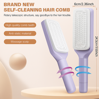 Effortless Self-Cleaning Hairbrush™